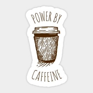 Powered by Caffeine Sticker